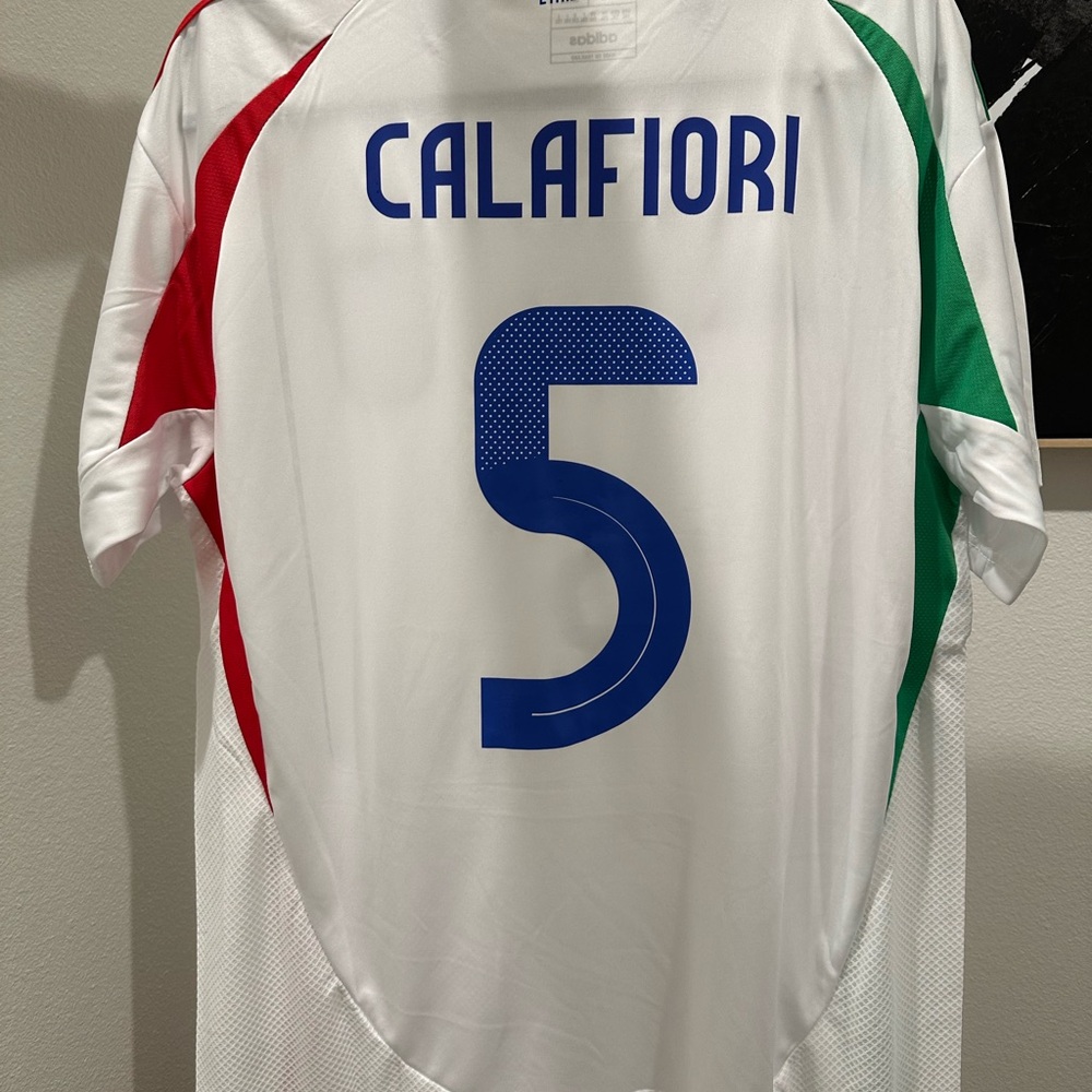 2024-25 Italy Riccardo Calafiori Soccer Jersey